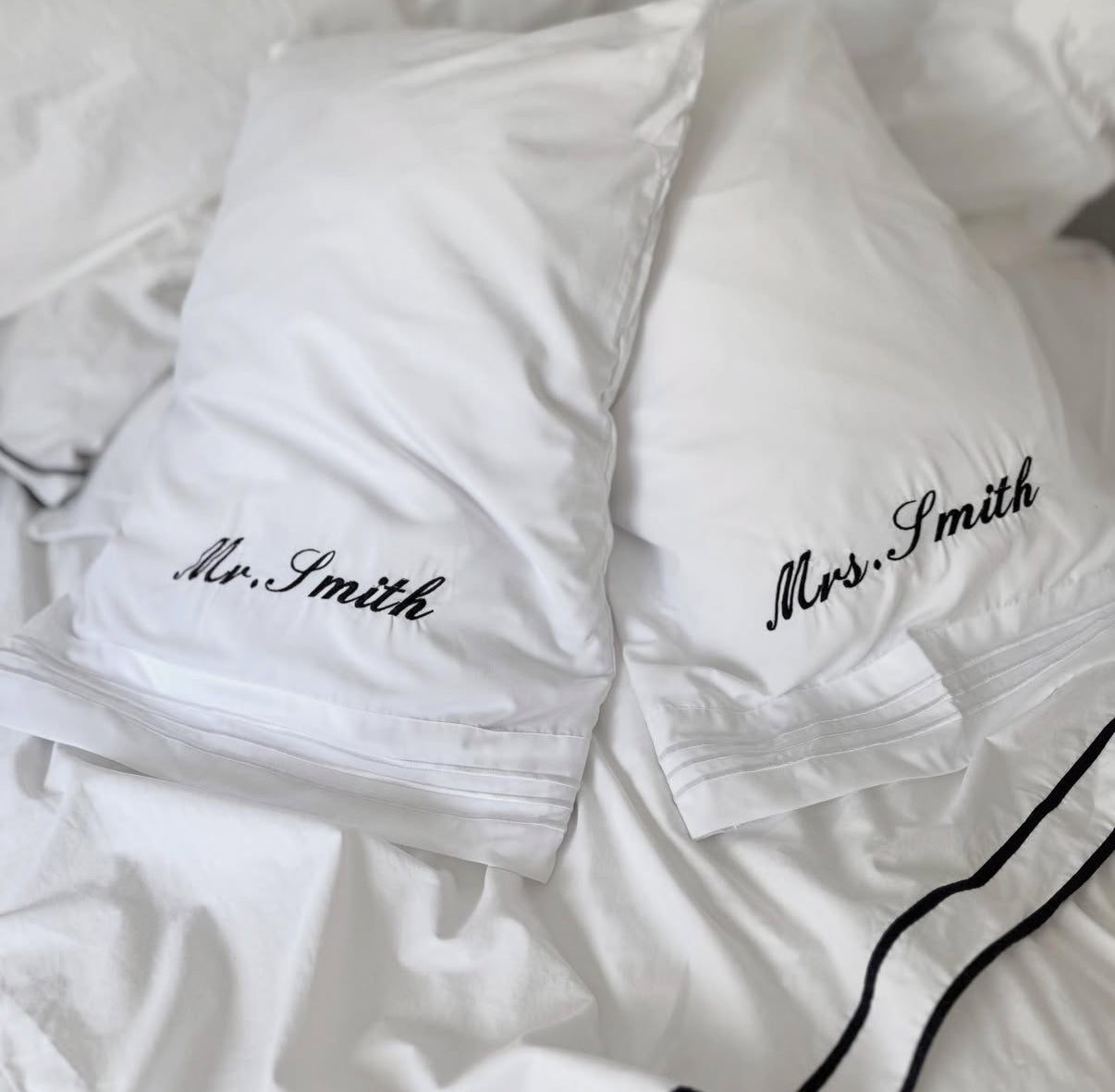 Personalized Mr & Mrs Pillowcases | Custom Couple Pillow Covers Wedding Gift