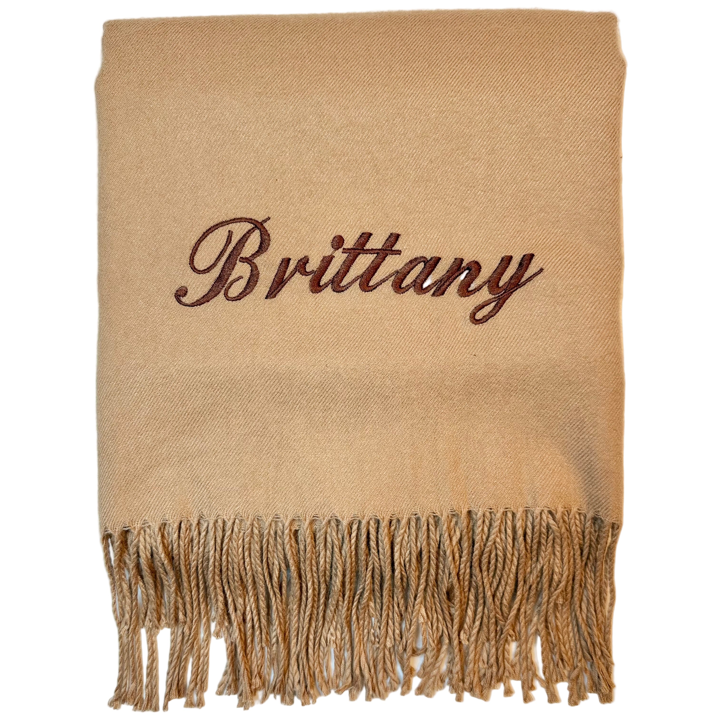 Custom Embroidered Scarf