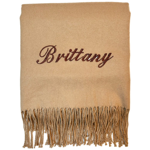 Custom Embroidered Scarf